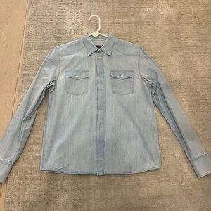 Prada Denim Western Shirt Light Blue Small